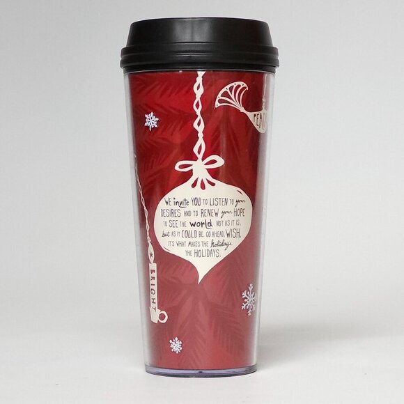 2009 STARBUCKS Travel Mug 16oz .473LChristmas Mug Holiday Mug Hanging Ornaments - Picture 4 of 7